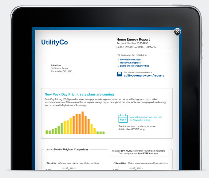 Opower iPad Reports App