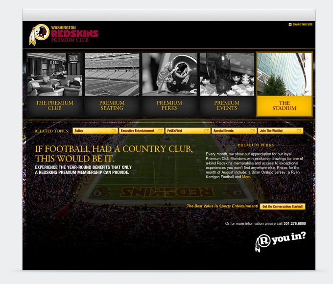 Redskins Premium Club